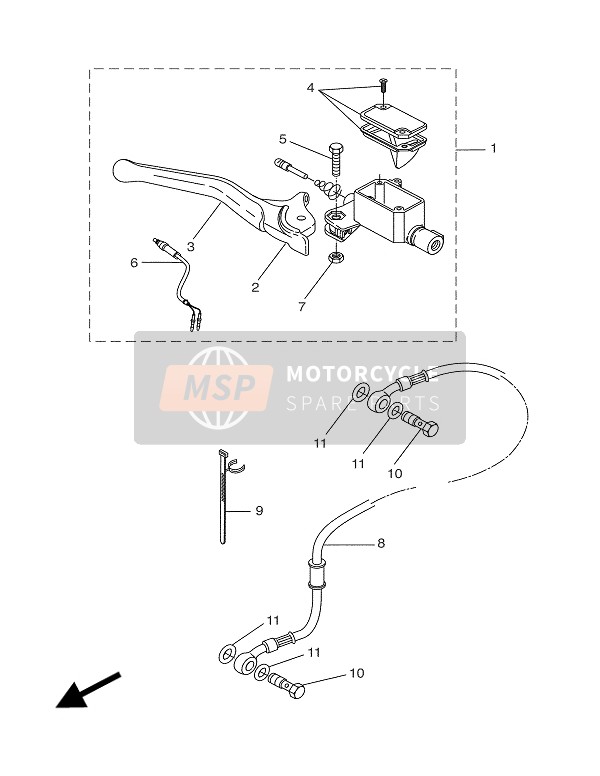 Front Master Cylinder (For 5PE5)